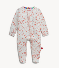 Magnetic Me Modal Ruffle Footie in Apple Blossom