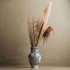 Marrakech Bloom Vase - Handcrafted Moroccan Decor - Benisouk