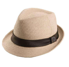 Matte Toyo Fedora Hat - Dorfman Pacific Hats Fedora Hat Dorfman Hat Co. ms241ntm Natural Medium
