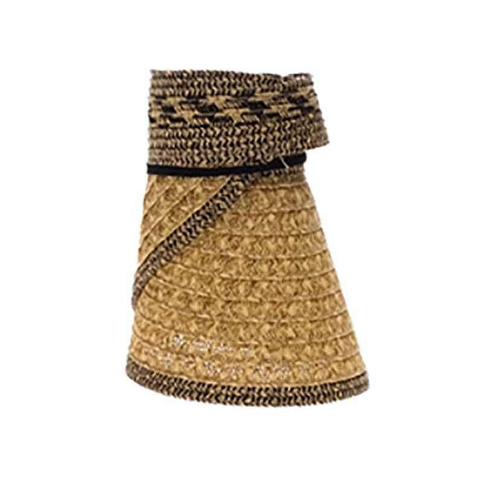 Medium Roll Up Mix Braid Sun Visor - Boardwalk Style Visor Cap Boardwalk Style Hats