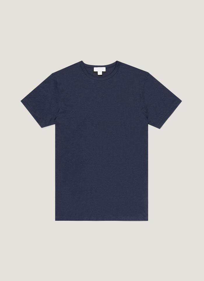 Men's Sea Island Cotton T-shirt in Navy