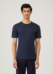 Men's Sea Island Cotton T-shirt in Navy