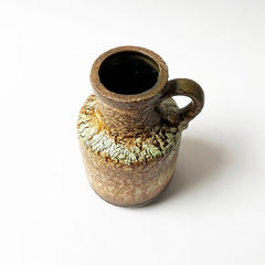 Mid-Century Ceramic Single Handle Vase Made in West Germany