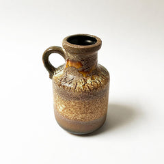 Mid-Century Ceramic Single Handle Vase Made in West Germany