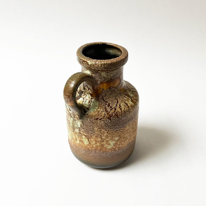 Mid-Century Ceramic Single Handle Vase Made in West Germany