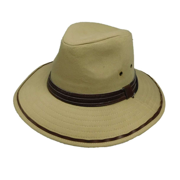 Milani Twill Safari with Chin Cord Safari Hat Milani Hats