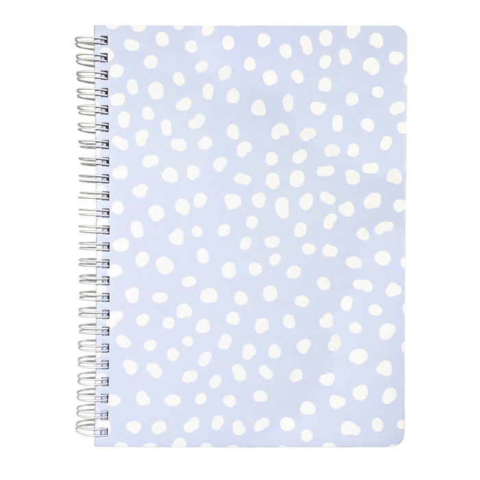 Mini Notebook, Light Blue Vintage Dots
