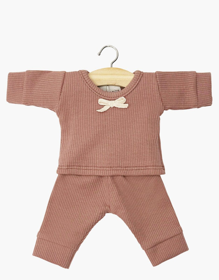 Minikane Gordis Morgan Pajama Set in Pink Clay