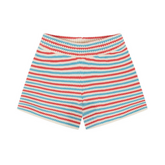 Minnow Sweater Knit Short in Marina Stripe