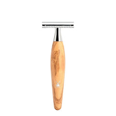 Muhle Kosmo Safety Razor Olive Wood Handle, Closed Comb - R870SR