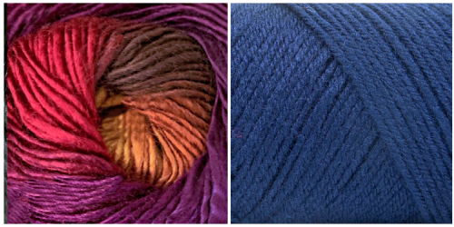 NAVY + ORCHID - Embossed Natura Hat KIT - Bonita Patterns