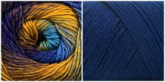 NAVY + PEACOCK - Embossed Natura Hat KIT
