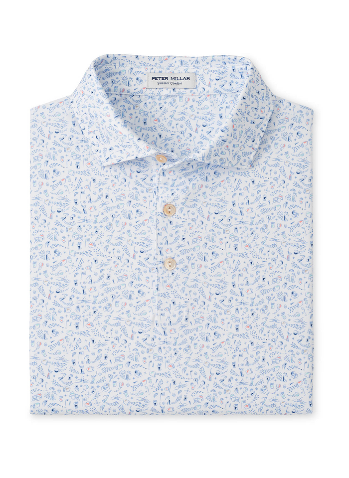 Nice Shot Performance Jersey Polo (White)