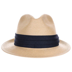 Oasis Fine Braid Fedora with Pleated Band - Scala Hats Fedora Hat Scala Hats