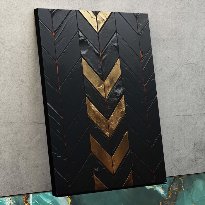 Obsidian Gold - Luxury Wall Art