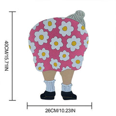 Gadget Gerbil Old Lady Bending Over Garden Stake