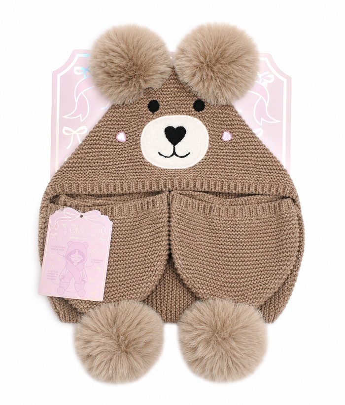 OMG  Miss Winny Teddy Hoodie Scarf
