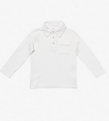 Oso & Me Parker Polo with Vanilla Piping