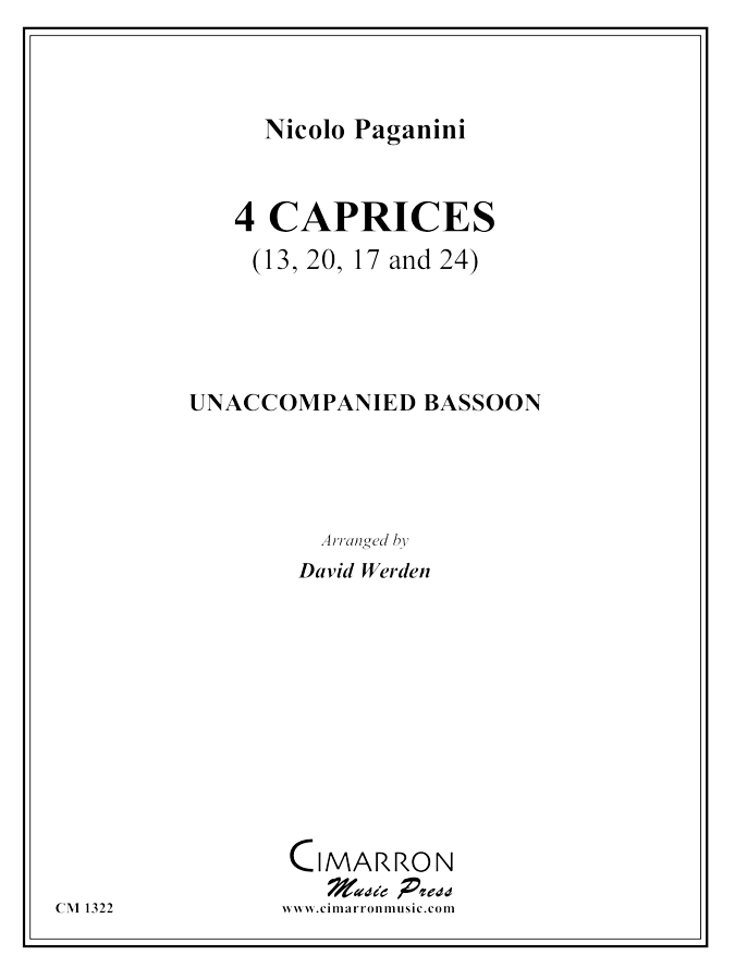 Paganini - Four Caprices - Bassoon solo