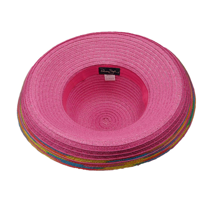 Panama Jack Kettle Brim Hat with Multicolor Trim Kettle Brim Hat Panama Jack Hats
