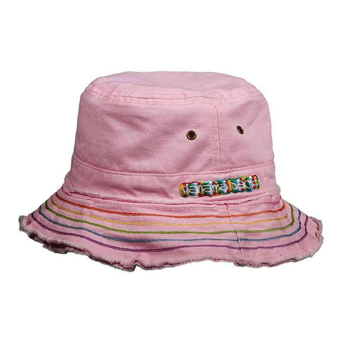 Panama Jack Kids Twill Bucket Hat Bucket Hat Panama Jack Hats pjk14PK Pink