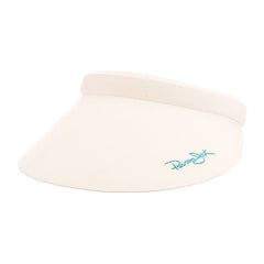 Panama Jack Signature Clip-On Sun Visor, 4" Peak Visor Cap Panama Jack Hats PJL698-WHT White
