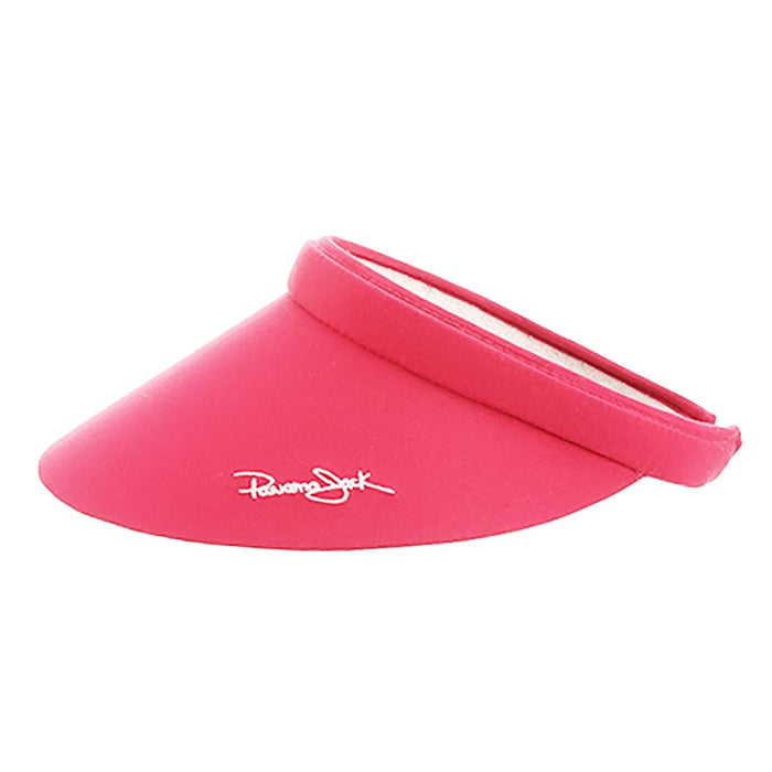 Panama Jack Signature Clip-On Sun Visor, 4" Peak Visor Cap Panama Jack Hats