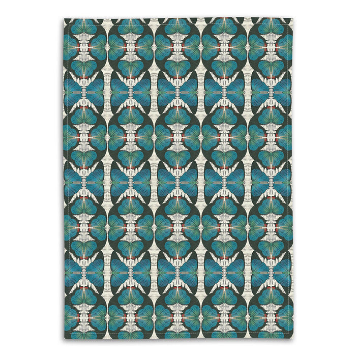 PATCH NYC Blue Butterfly Linen Tea Towel