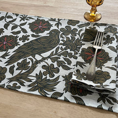 PATCH NYC Regal Bird Spice Linen Placemats (Set of 4)