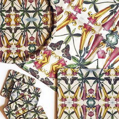 PATCH NYC Yellow Trumpet Flower Linen Tablecloth
