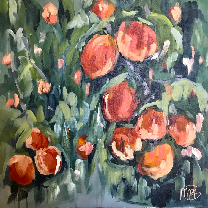 Peaches and Cream painting Powers Tanis - Christenberry Collection