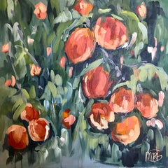 Peaches and Cream painting Powers Tanis - Christenberry Collection