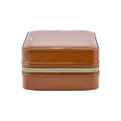 Pearl Travel Jewelry Case (Saddle)