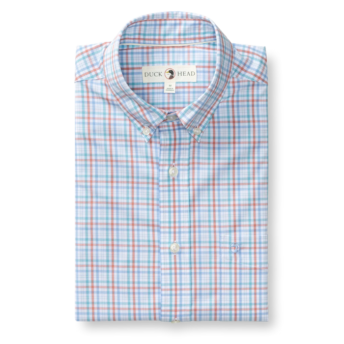 Performance Brody Plaid Sport Shirt (Rosewood)