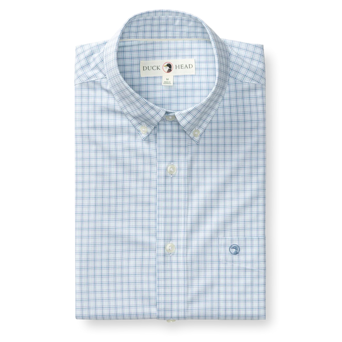 Performance Stokes Plaid Sport Shirt (Seafoam Green)
