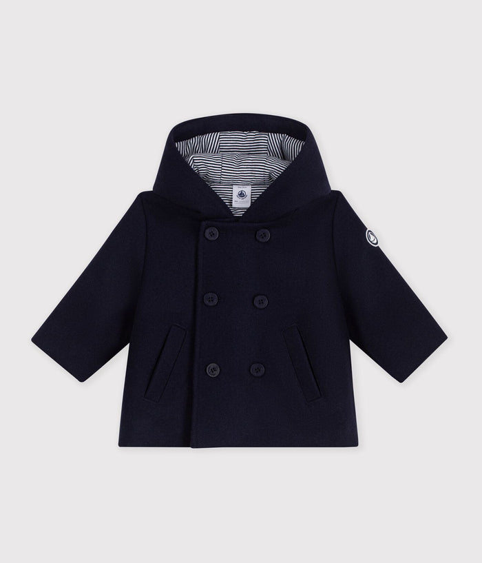 Petit Bateau Pea Coat in Navy