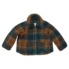 Pink Chicken Boys Jace Jacket in Pumpkin Patch Plaid