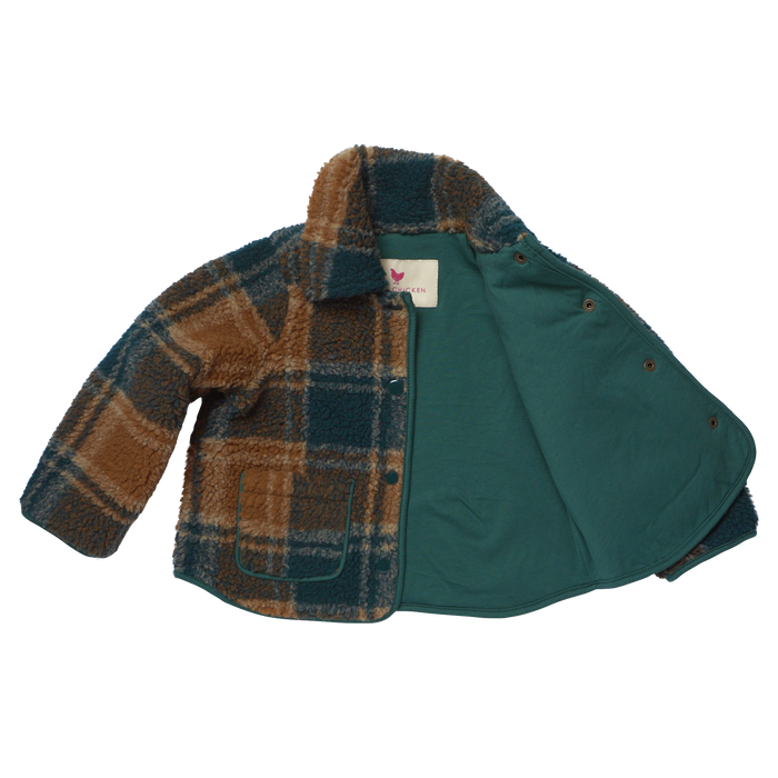 Pink Chicken Boys Jace Jacket in Pumpkin Patch Plaid