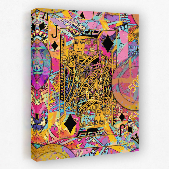 Pink Jack of Diamonds - Luxury Wall Art