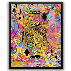Pink Jack of Diamonds - Luxury Wall Art