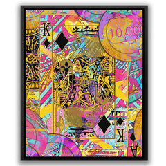 Pink King of Diamonds - Luxury Wall Art