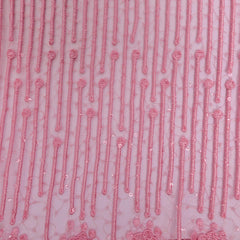 Pink Net Lace