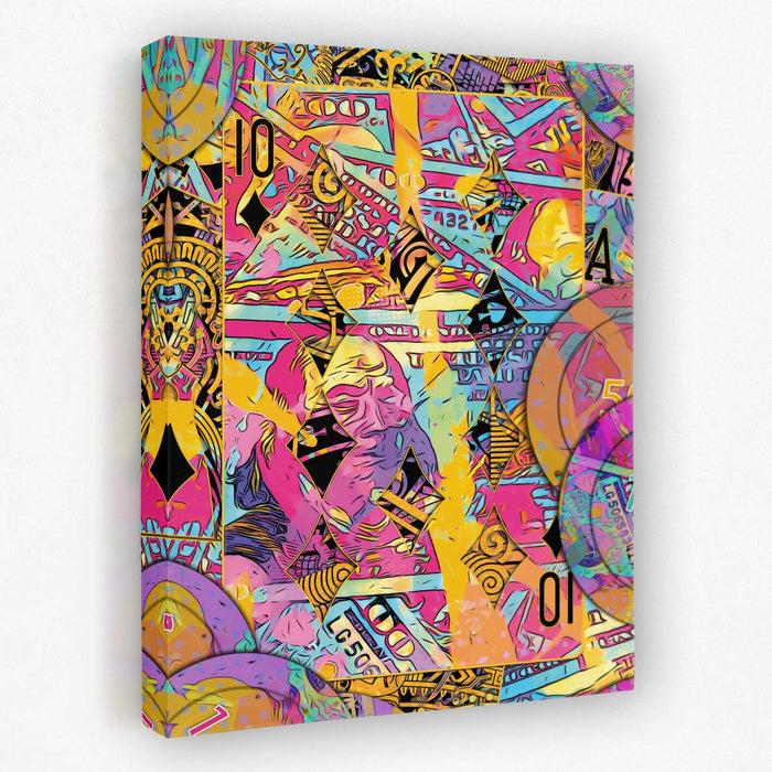 Pink Ten of Diamonds - Luxury Wall Art
