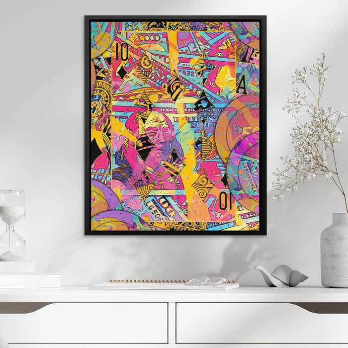 Pink Ten of Diamonds - Luxury Wall Art