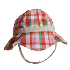 Plaid Cotton Sun Hat for Girls - Scala Hats for Kids Cloche Scala Hats