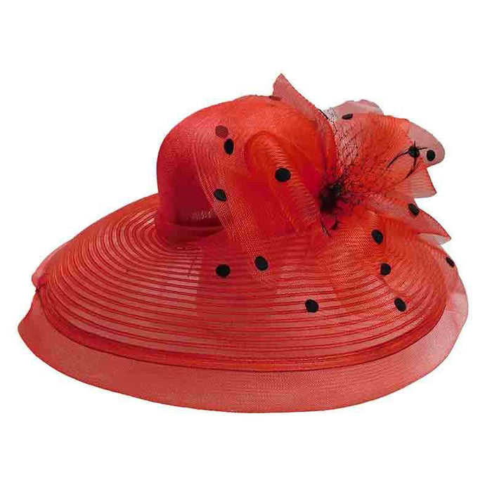 Polka Dot Tulle Crinoline Derby Hat Dress Hat Something Special Hat