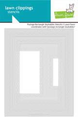 postage rectangle stackables stencils