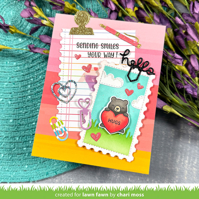 postage rectangle stackables stencils