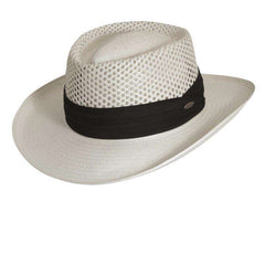 Pro Golf Vented Crown Gambler - Scala Hats for Men Gambler Hat Scala Hats ST63OSM Natural S/M