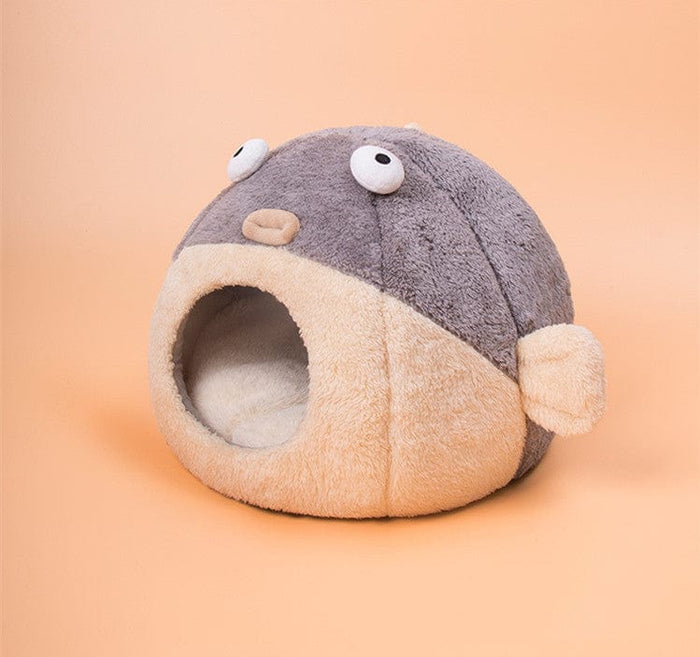 Gadget Gerbil Puffer Fish Shaped Cat Bed